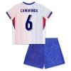 Conjunto (Camiseta+Pantalón Corto) Francia Camavinga 6 Segunda Equipación Euro 2024 - Niño